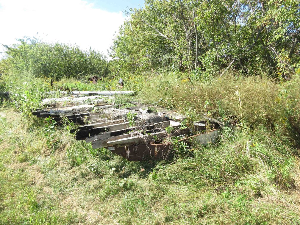 Scrap iron pile (to be removed by buyer)