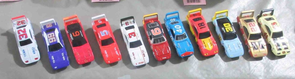 (11) 1/64th Scale die-cast stock cars