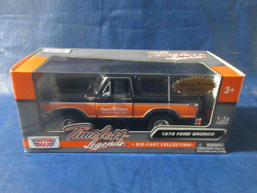 Motor Max 1978 Ford Bronco Fleett Farm die-cast