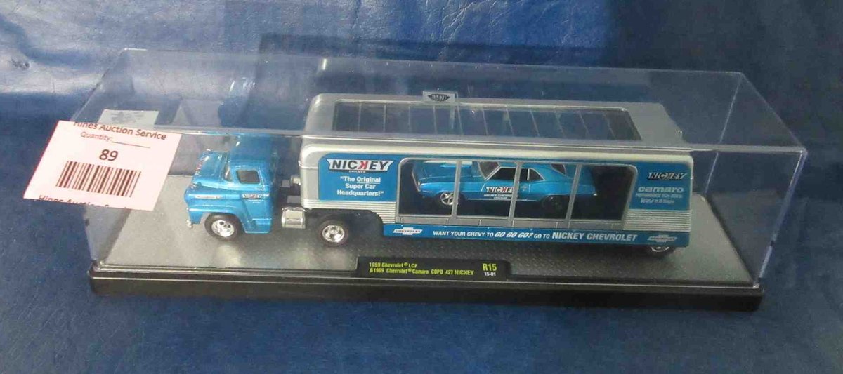 M2 Nickey 1959 Chevrolet LCF & 1969 Chevrolet Camaro Copo 427 die-cast