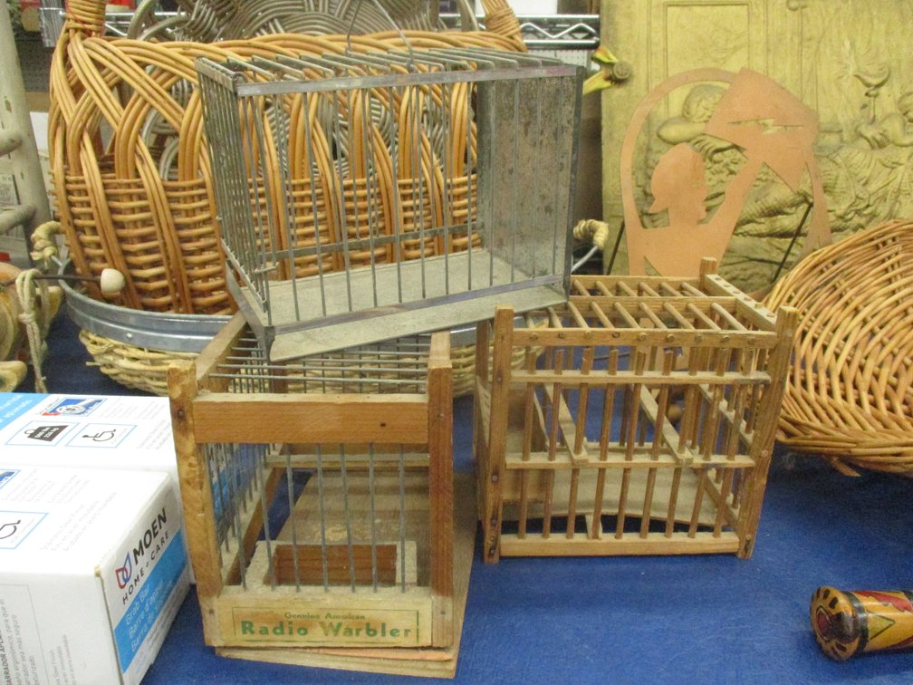 (3) Vintage bird cages