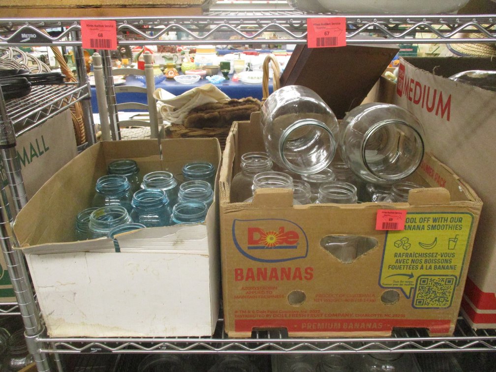 (2) Boxes of canning jars