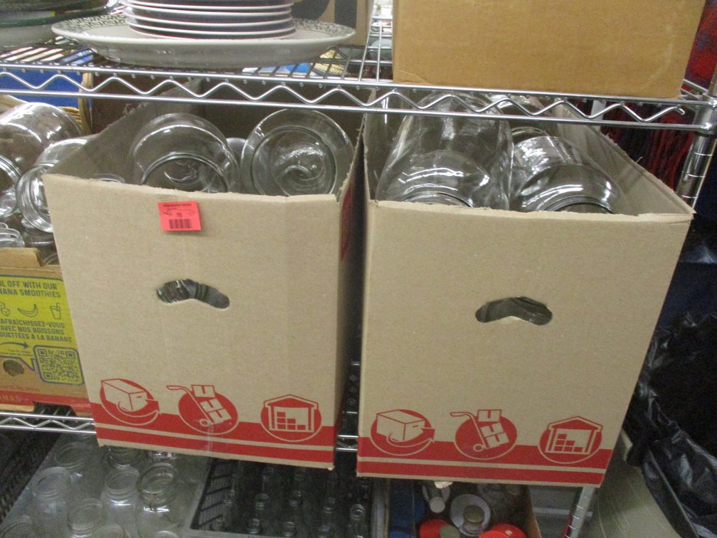 (2) Boxes canning jars