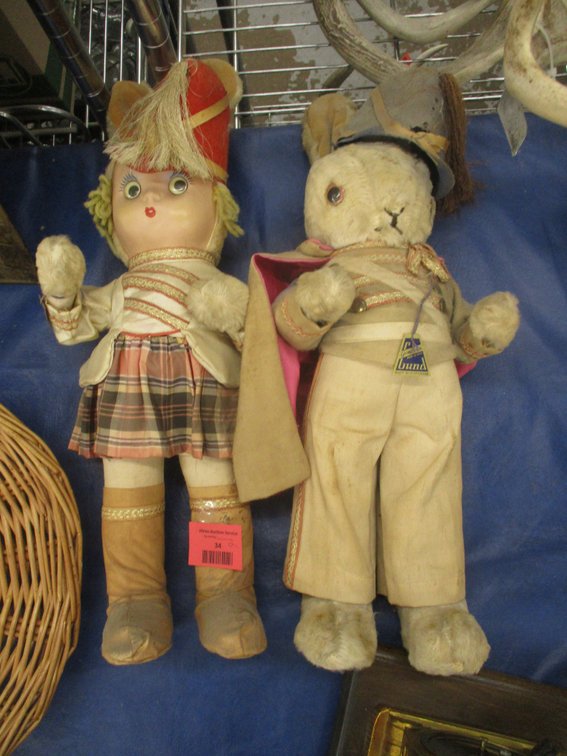 (2) Vintage Gund dolls