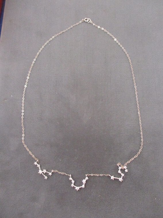 Sterling silver constellation necklace