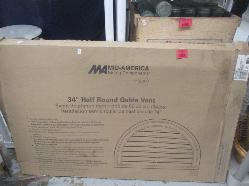 Mid America Siding Half-round gable vent