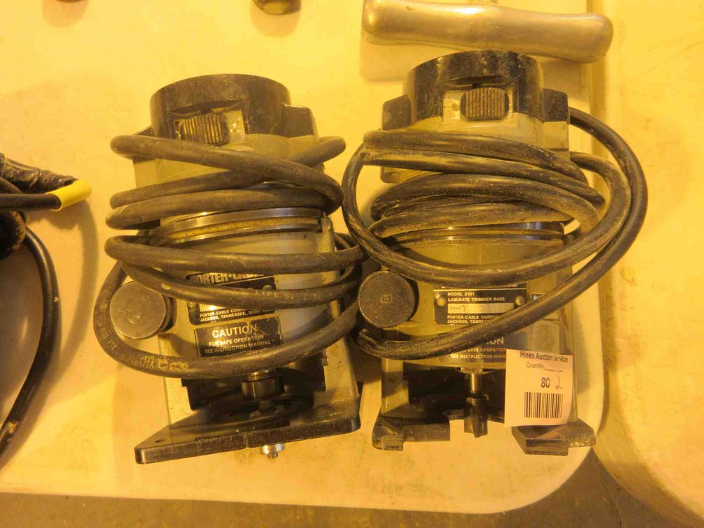 (2) Porter Cable laminate routers