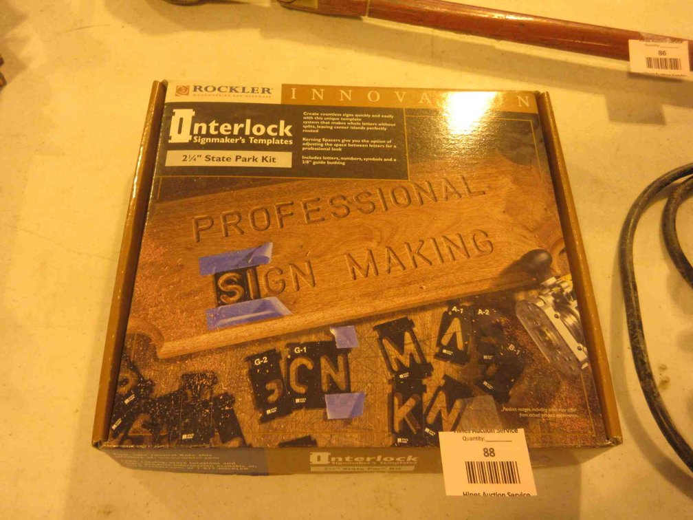 Rockler Interlock sign maker's template