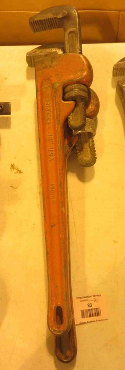 Ridgid and Fuller pipe wrenches