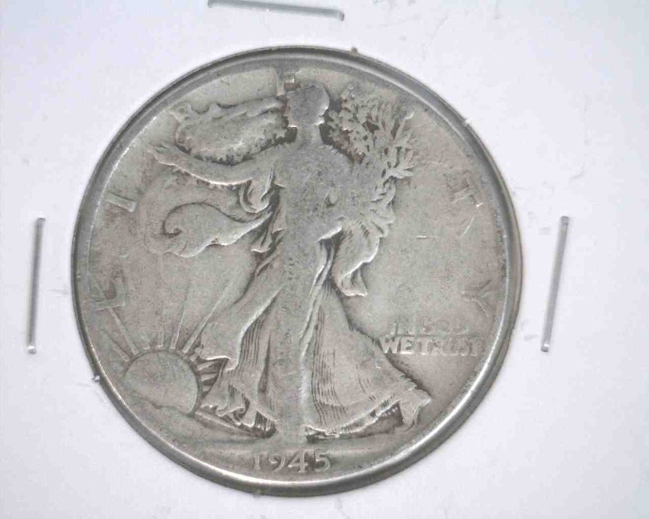 1945 Walking Liberty half dollar