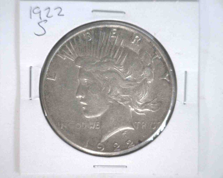1922-S Peace dollar