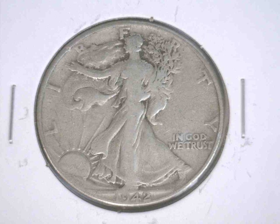 1942 Walking Liberty half dollar