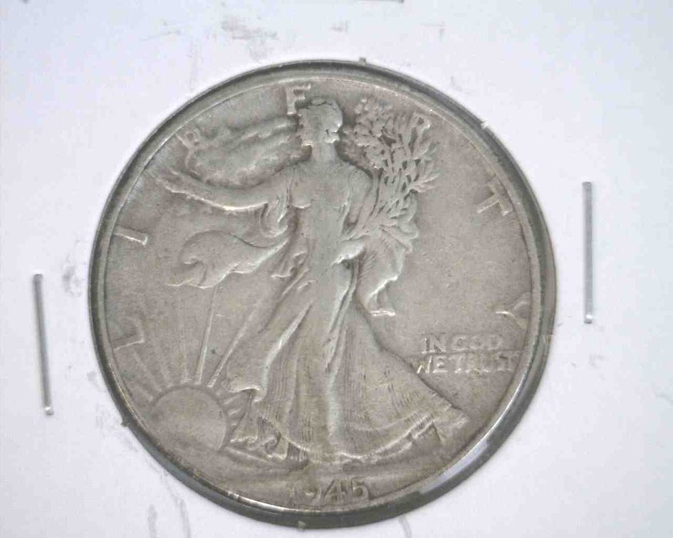 1945 Walking Liberty half dollar