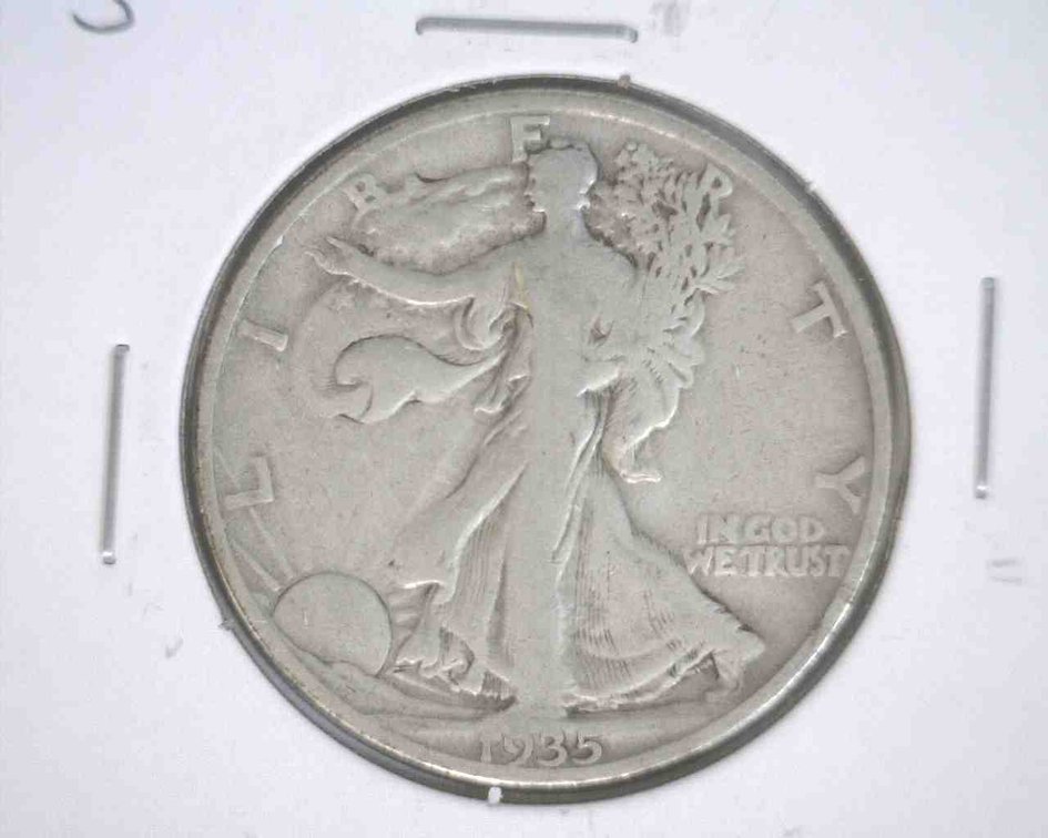 1935-S Walking Liberty half dollar