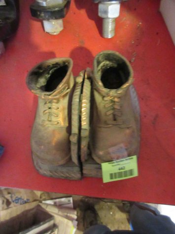 Image for Pair of copper plate metal baby shoe bookends