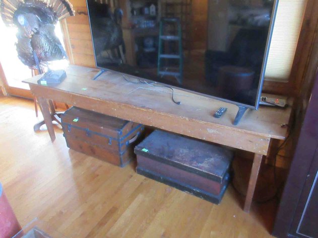 Image for Antique wood harvest table