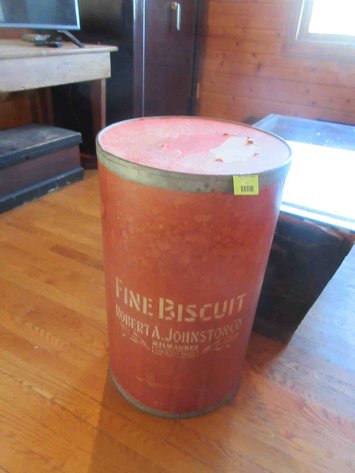 Image for Robert A. Johnston Co. Fine Biscuit cardboard barrel