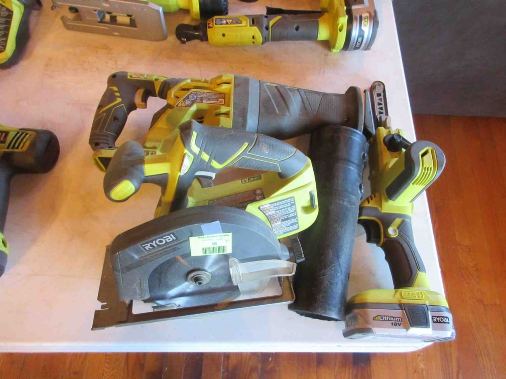 Ryobi 18V cordless tool group