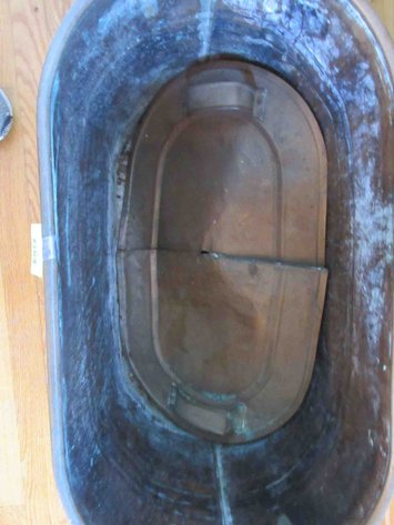 Image for Copper boiler with split lid