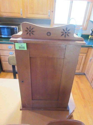Image for Antique wood wall cabinet