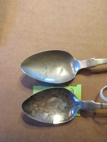 Image for (2) Hallmarked coin silver spoons