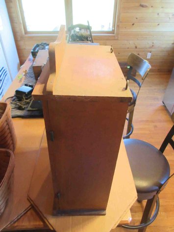 Image for Antique wood wall cabinet