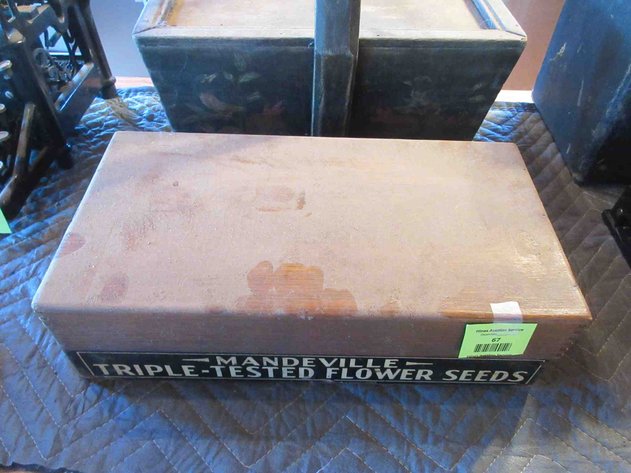 Image for Mandeville Triple-Tested Flower Seeds wood box