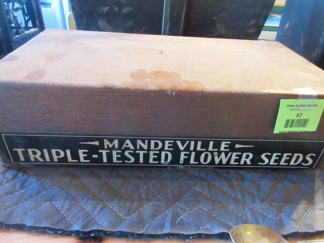 Image for Mandeville Triple-Tested Flower Seeds wood box