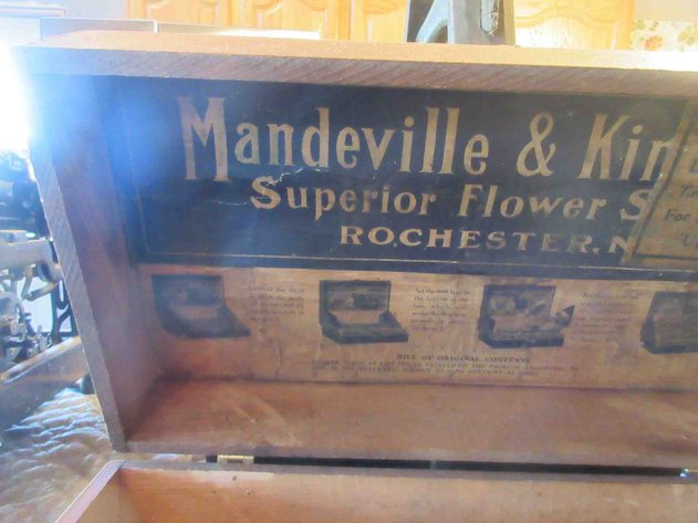 Image for Mandeville Triple-Tested Flower Seeds wood box