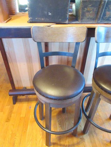 Image for Pair of swivel bar stools