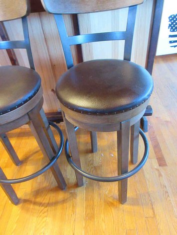 Image for Pair of swivel bar stools