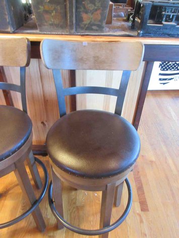 Image for Pair of swivel bar stools