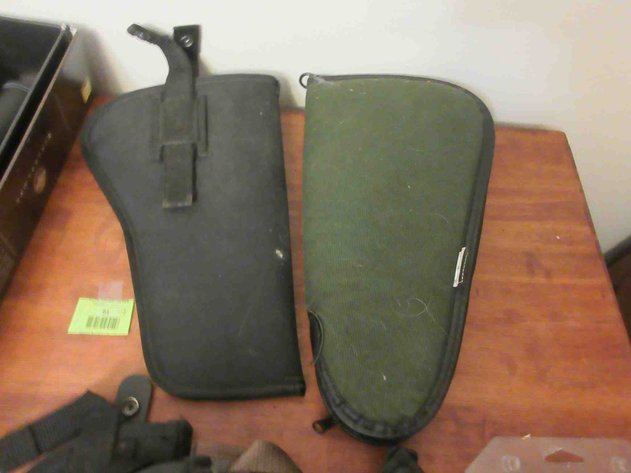 Image for Group of pistol holsters and soft cases