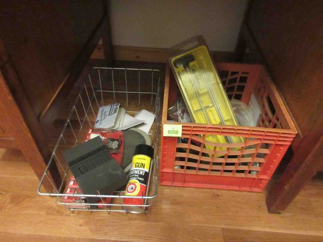 Image for Group of gun cleaning supplies