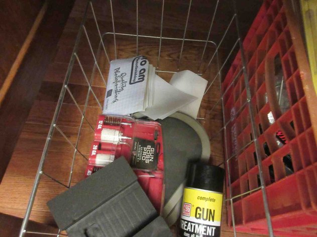 Image for Group of gun cleaning supplies