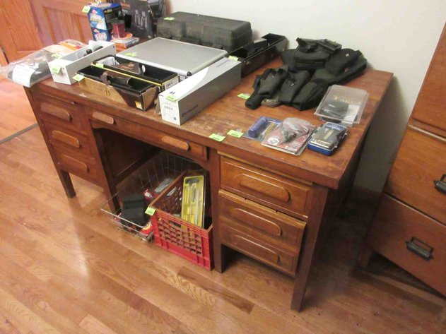 Image for Antique Rishel Desks 6-drawer office desk