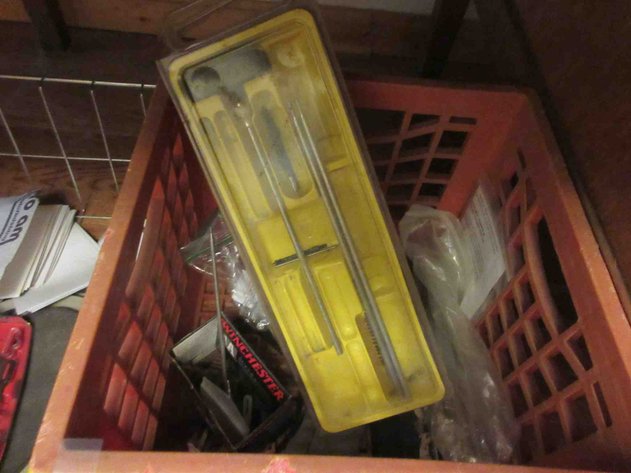 Image for Group of gun cleaning supplies