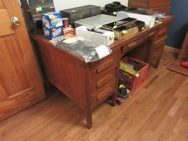 Image for Antique Rishel Desks 6-drawer office desk