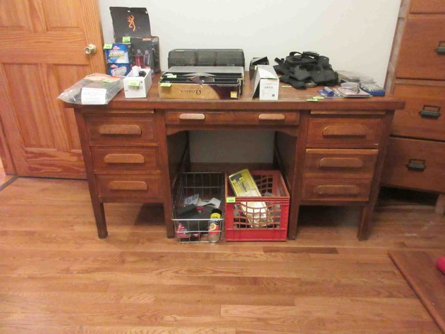 Image for Antique Rishel Desks 6-drawer office desk