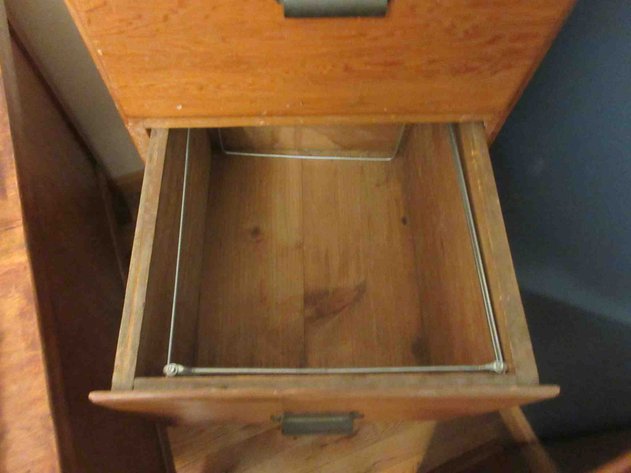 Image for Antique 7-drawer wood file cabinet