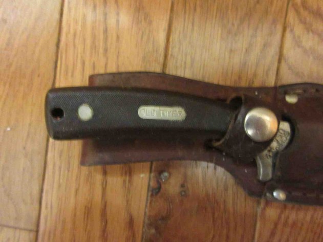 Image for Schrade Old Timer knife in leather sheath