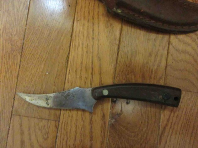 Image for Schrade Old Timer knife in leather sheath