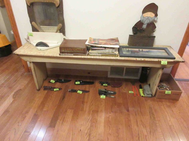 Image for Painted wood bench