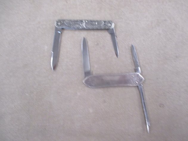 Image for (2) Remington Art Deco pocket knives