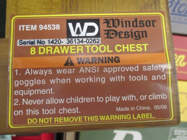Image for Oak machinist's tool chest