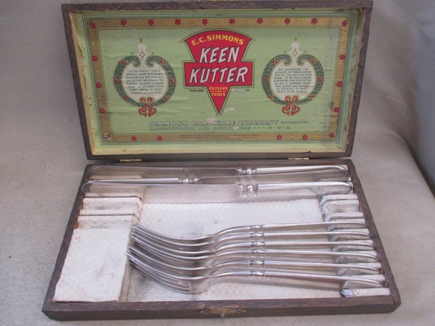 Image for Keen Kutter Simmons Hardware flatware in wood case