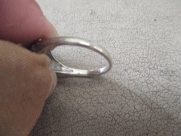 Image for Unmarked white gold with diamond antique ring