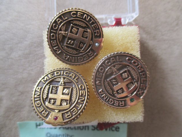 Image for (3) Regina Medical service pins