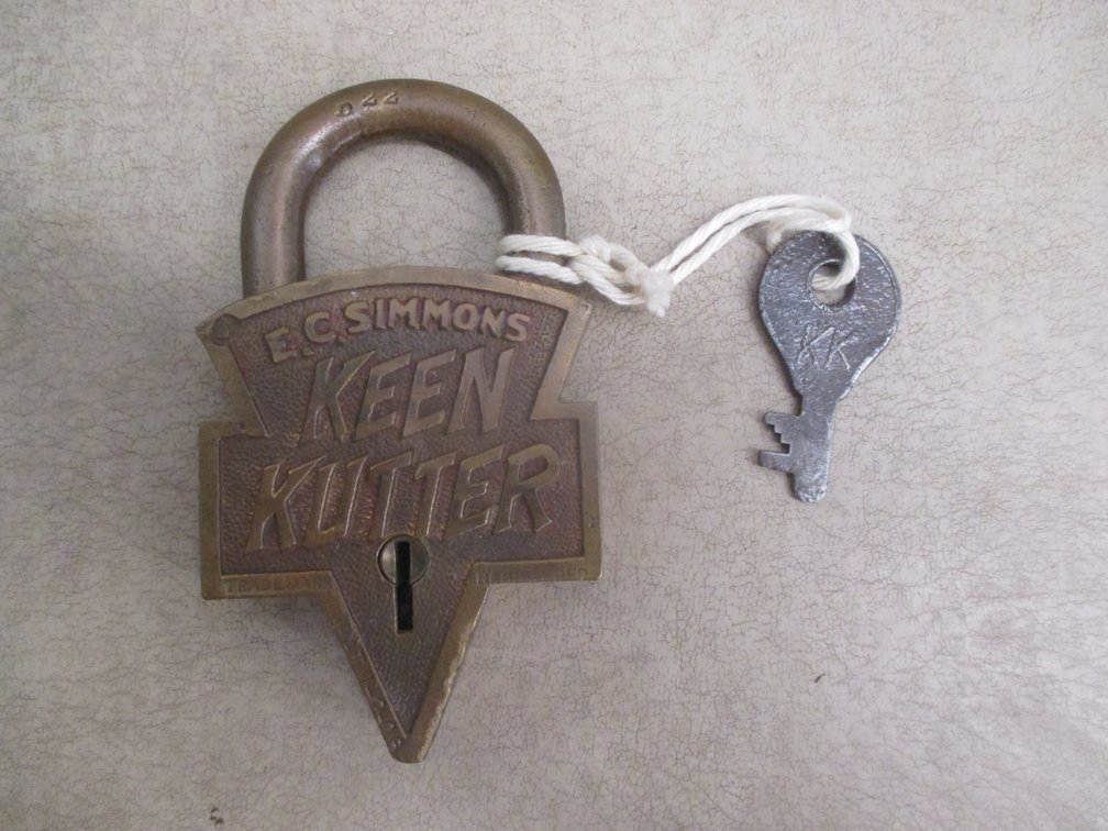 E.C. Keen Kutter brass lock
