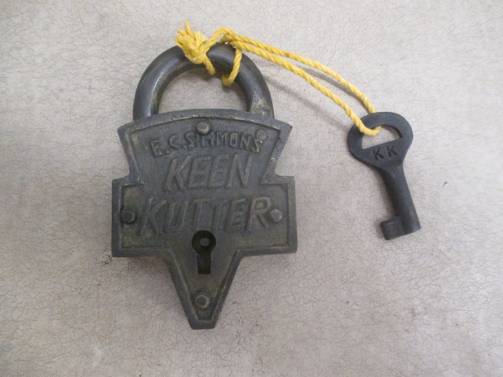 E.C. Keen Kutter brass lock